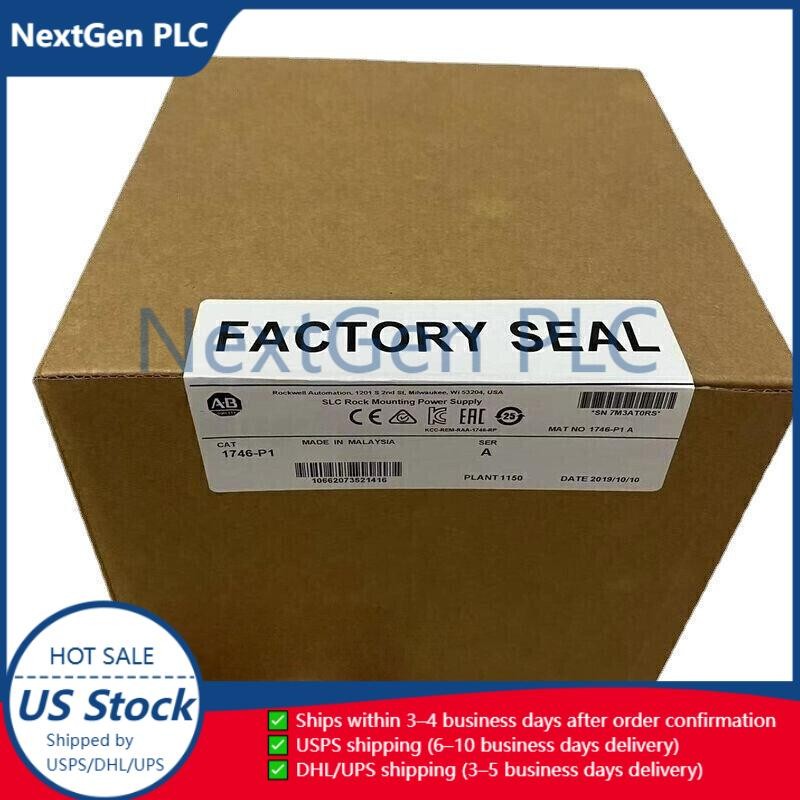 New Factory Sealed AB 1746-P1 SLC500 Power Supply Rack Module 1746P1 US Free Tax
