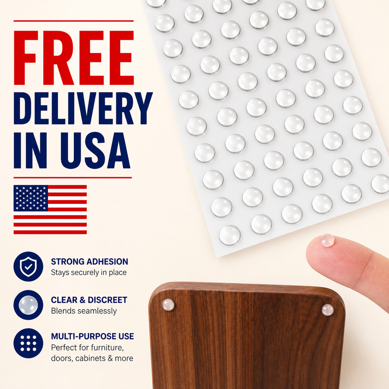 100pc Silicone Cabinet Door Bumpers Pads Rubber Buffer Dampers Furniture Stopper