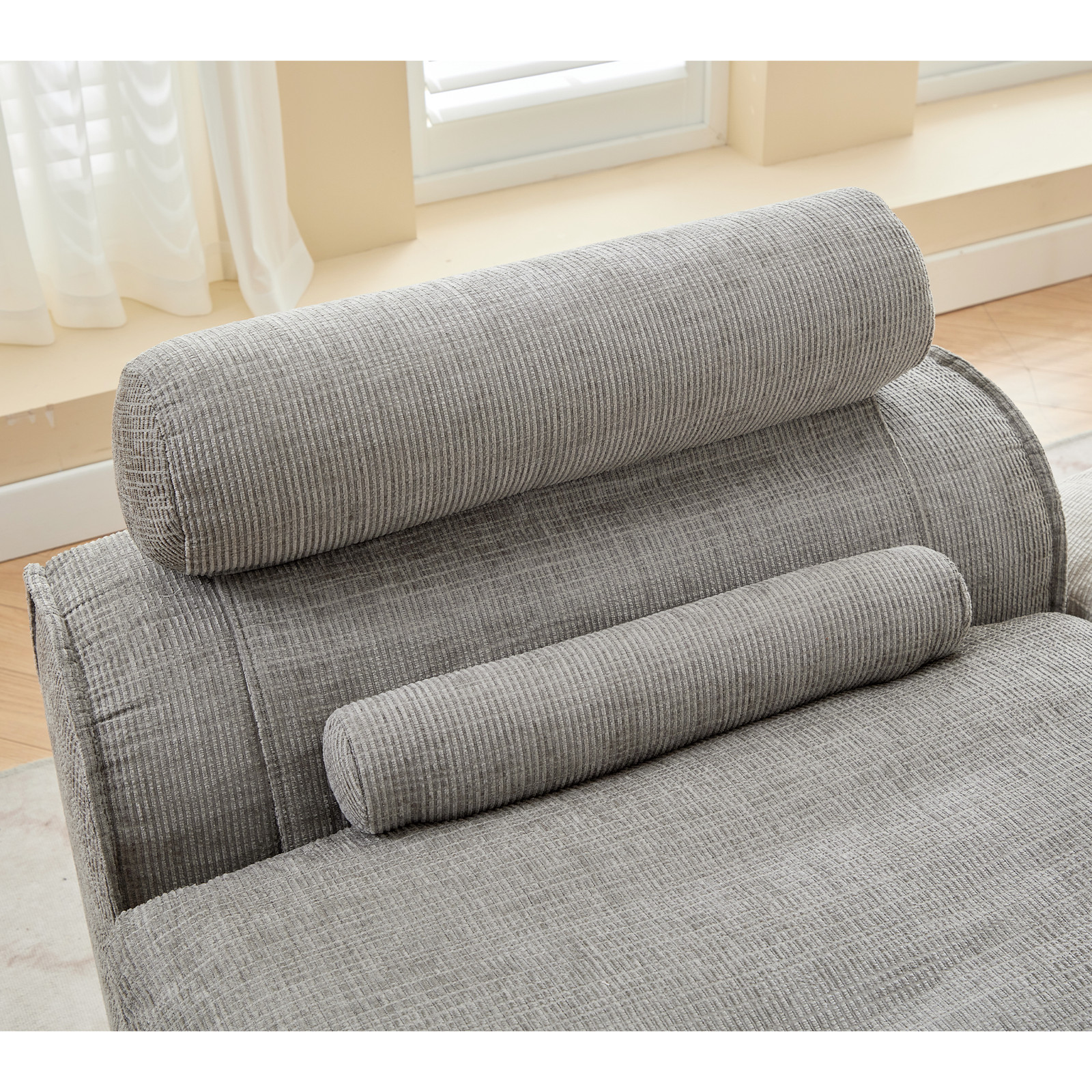 [NEW ARRIVED] [VIDEO PROVIDED]Modular Sofa,No Armrests,At will DIY, Chenille Fab