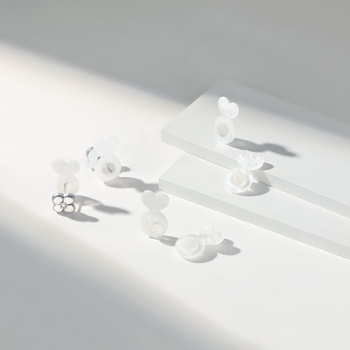Secure Rubber Earring Backs for Droopy Ears, Earring Lifters Heavy Earring Su...