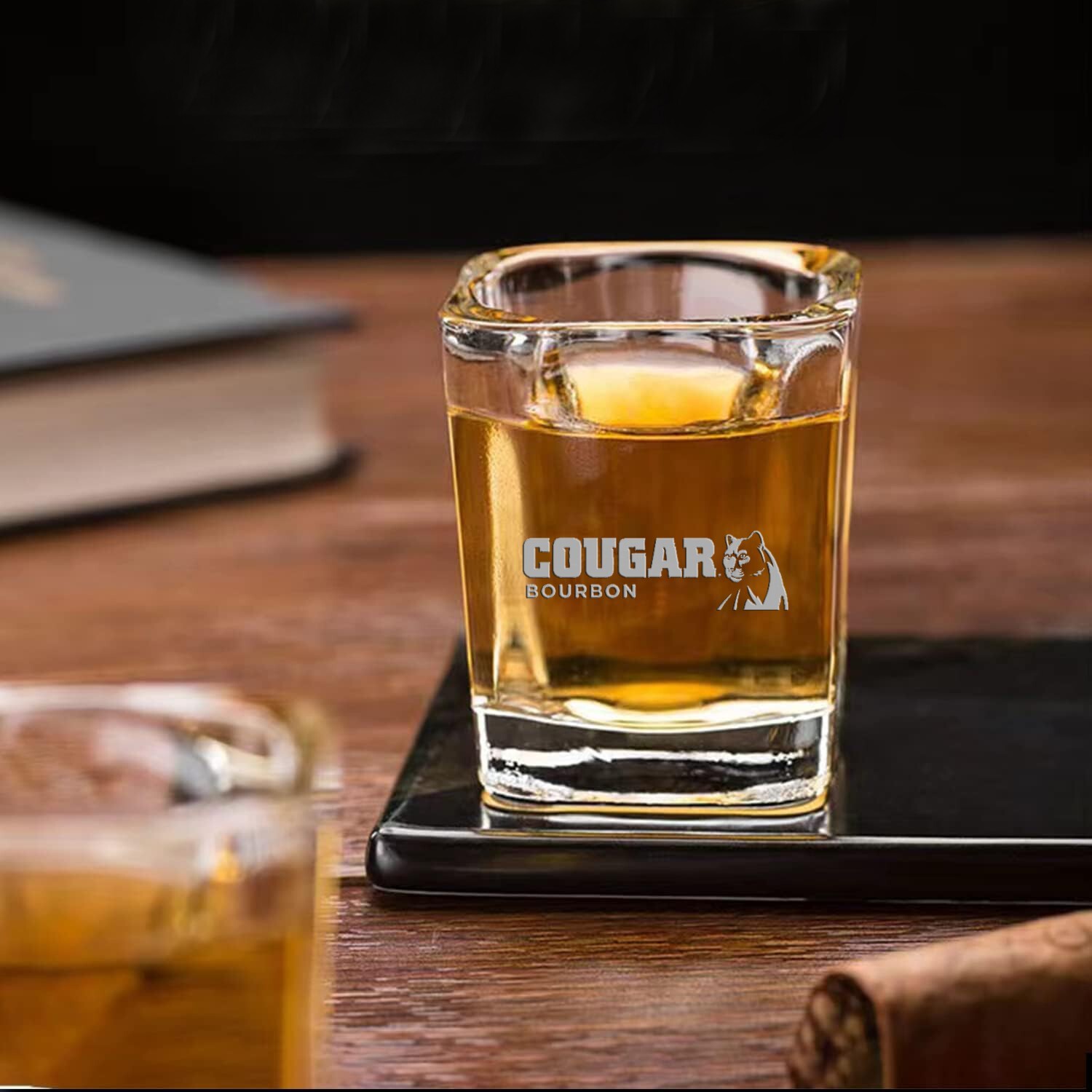 COUGAR Whiskey Shot Glass