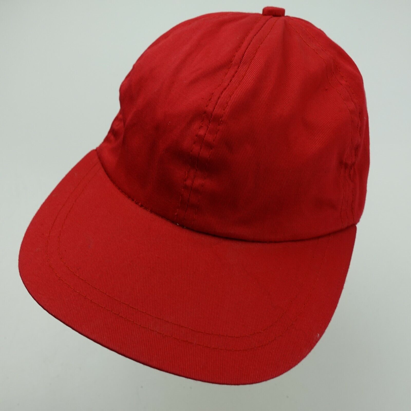 Roma Kids Blank Red Ball Cap Hat Fitted Baseball