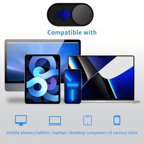 Ultra-Thin Magnetic Sliding Camera Cover, Protects Privacy from Hacker