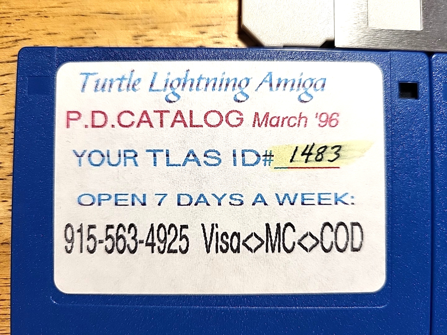 Turtle Lightning Amiga, 3 disks, Mar. '96, Dec. '93 *UNTESTED* Vintage Commodore