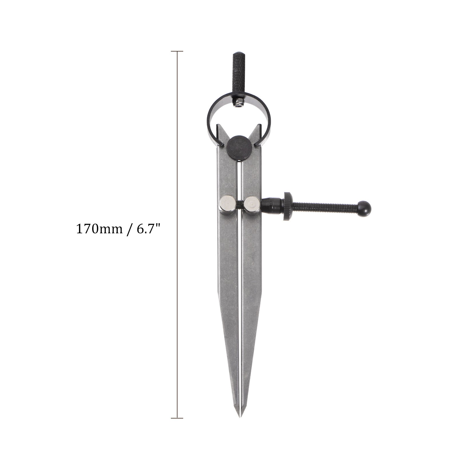 Spring Joint Caliper 5" Carbon Steel Spring Divider Caliper w Solid Nut Flat Leg