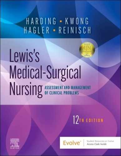 Lewis's Medical-Surgical Nursing: - Hardcover, by Harding PhD RN - Very Good i