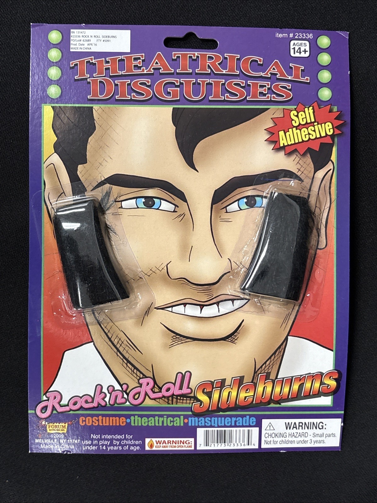 1950's Greaser Rock n Roll Sideburns Costume Accessory New!!!