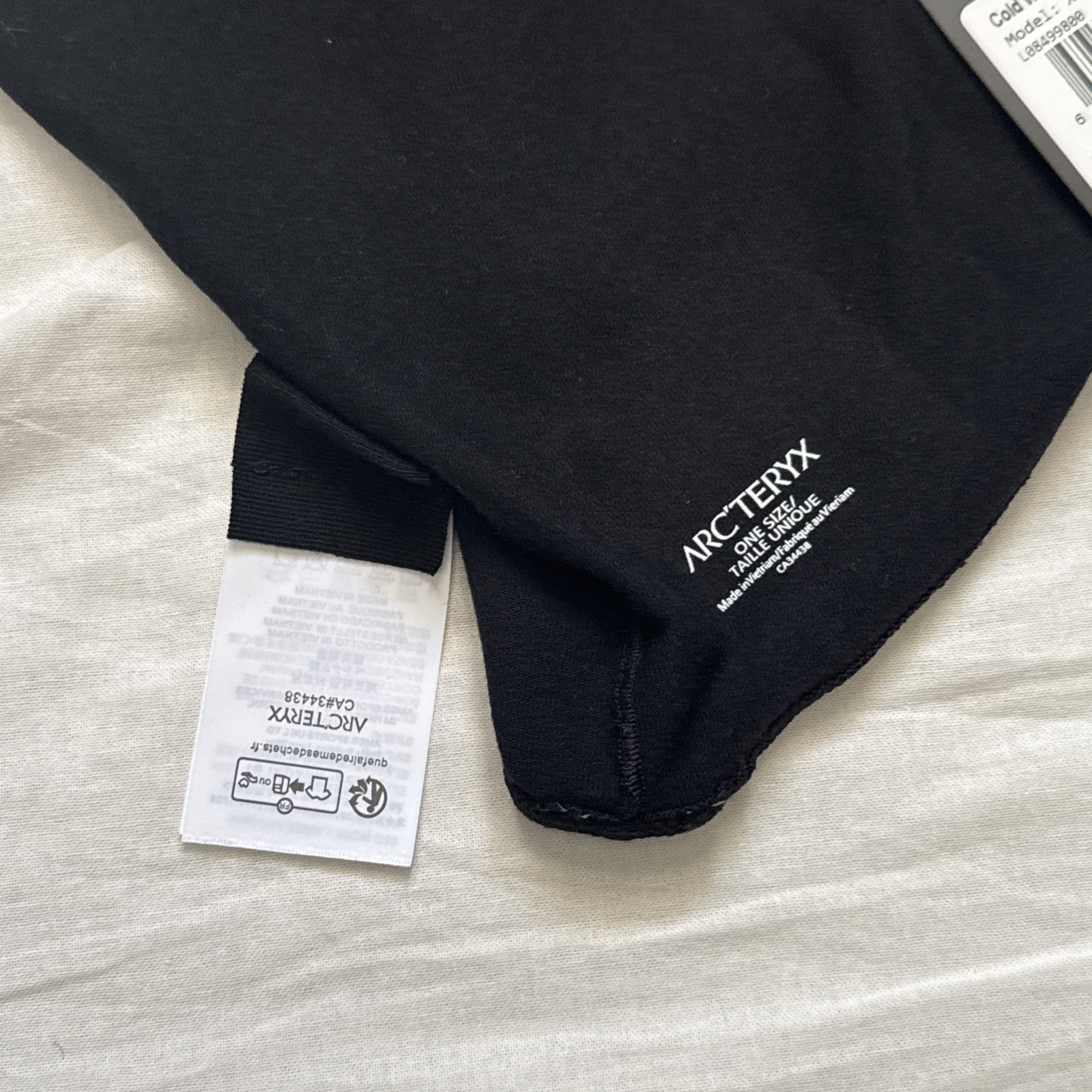 Arc'teryx Rho Lightweight Wool Neck Gaiter - Black NWT Ships Same Day From USA