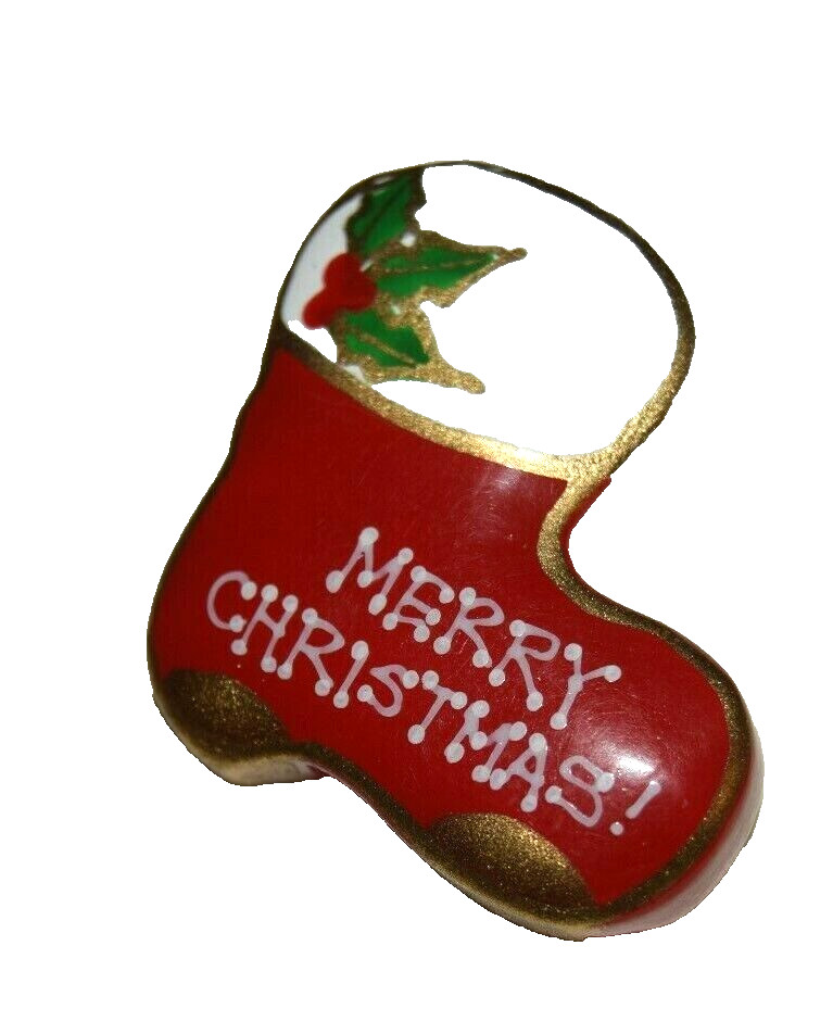 Handcrafted Christmas Stocking Pin