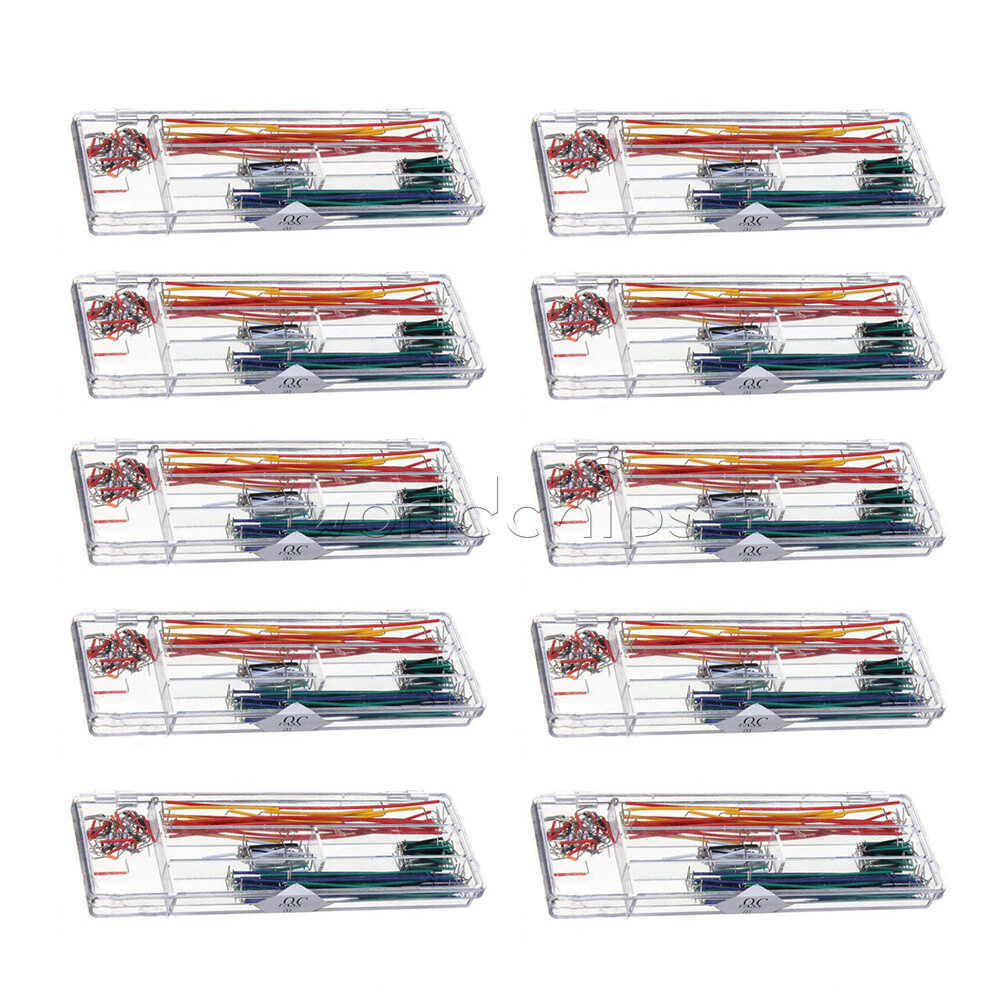 10PCS x 140pcs U Shape Solderless Breadboard Jumper Cable Wire Kit New