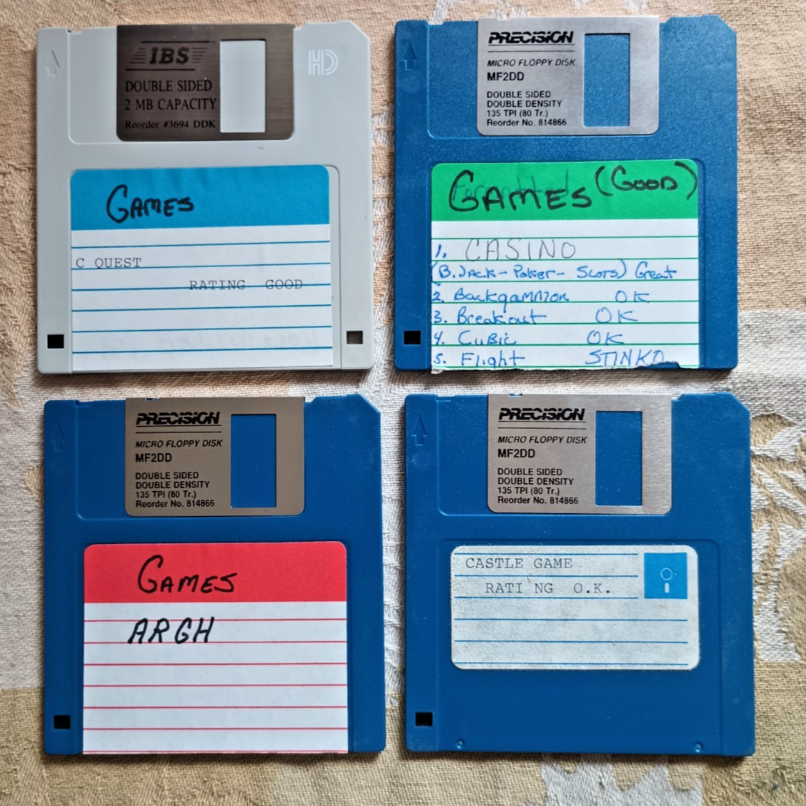 30+ Game Lot w/27 3.5” CD Floppy Disk & Floppy Disk Container Holder