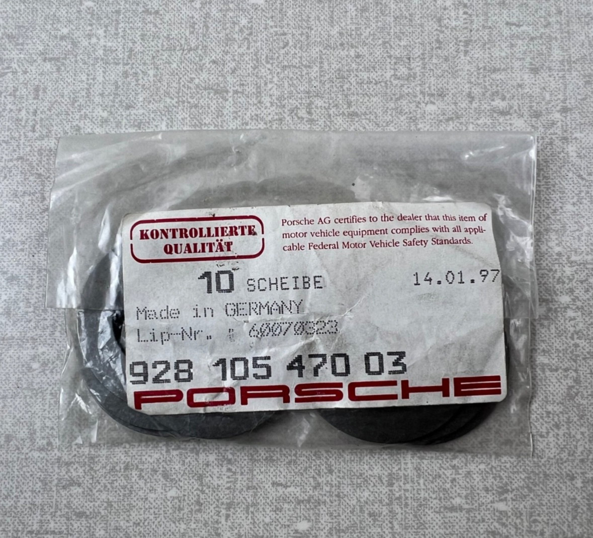 10 pieces Valve Spring Shim  Porsche 928.105.470.03