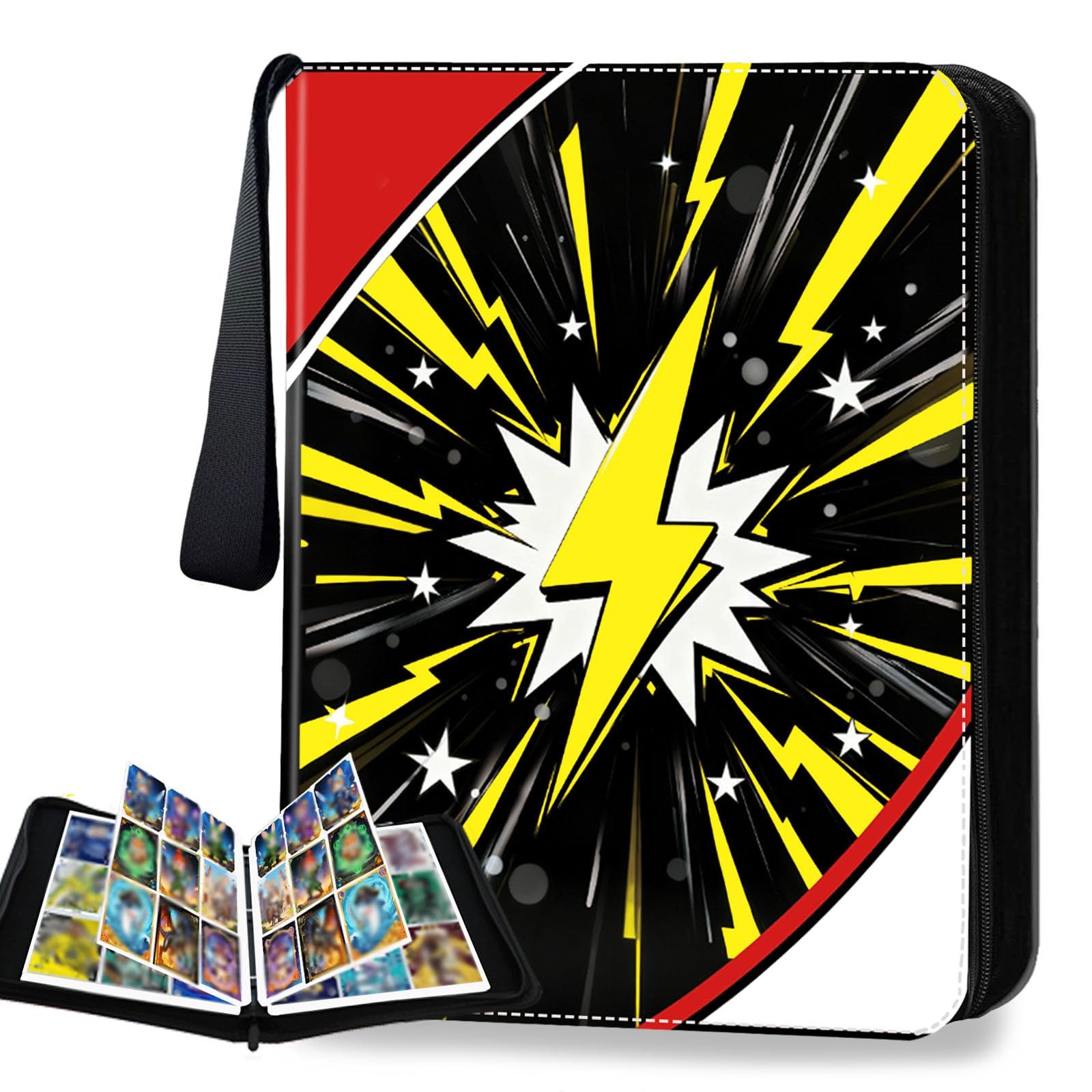 9 Pocket Trading Card Binder,Card Binder with 50 Removable Sleeves,Trading Ca...