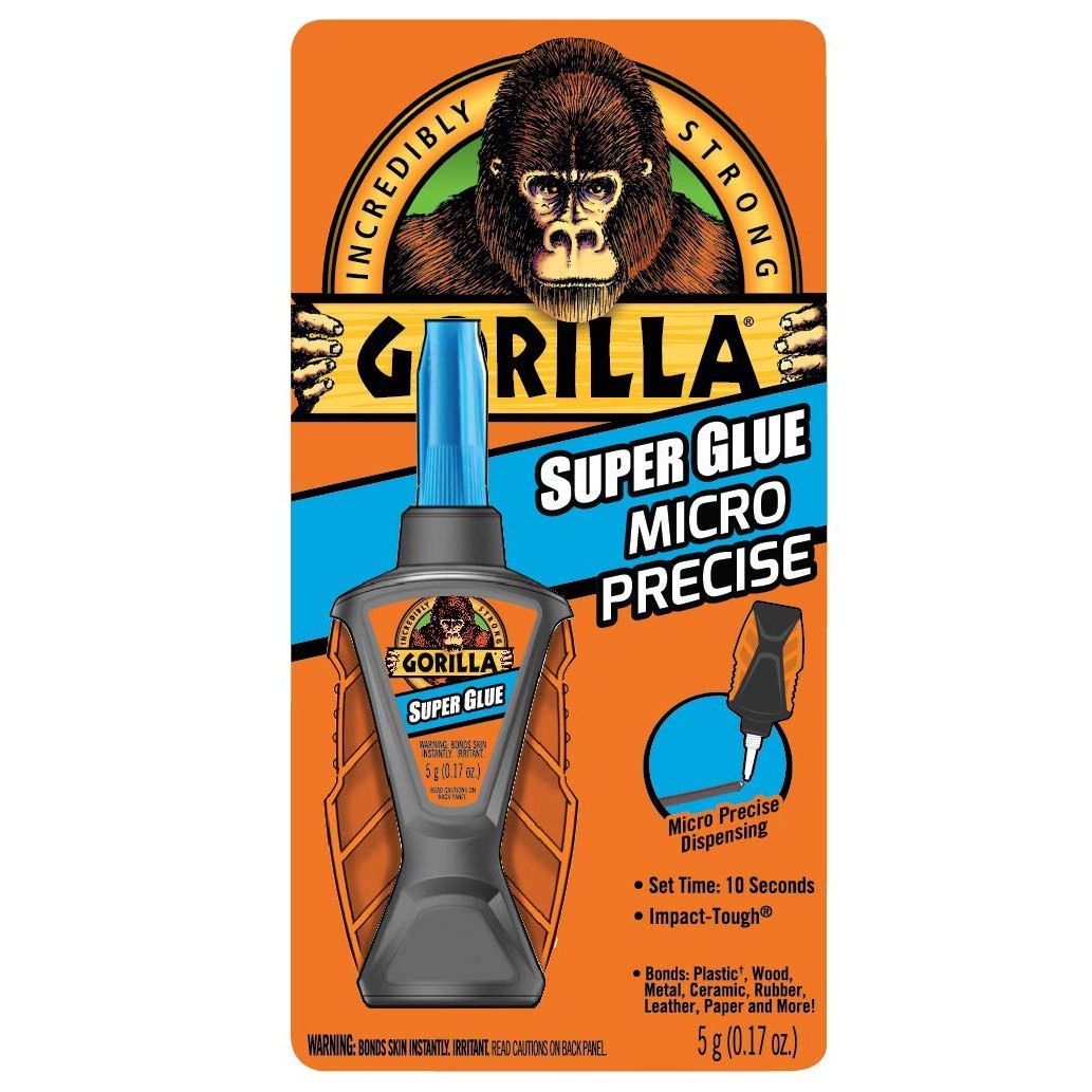 Gorilla Super Glue Micro Precise: 5g bottle (Clear)