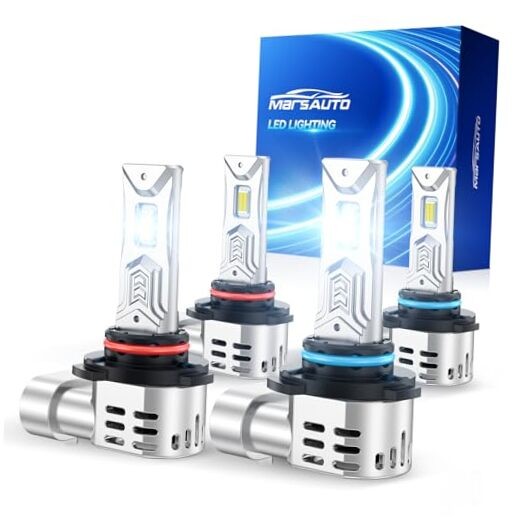 9005 9006 Bulb, 100000LM 1200% Brighter Fog Light with Turbo Fan, 5 9005+9006