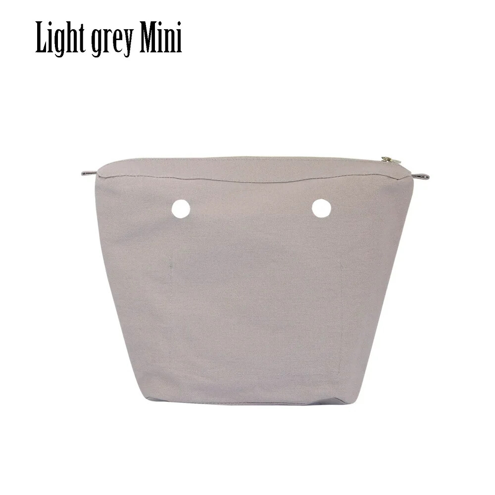 New Classic Mini O Bag Canvas Organizer Insert Zipper Pocket for Obag