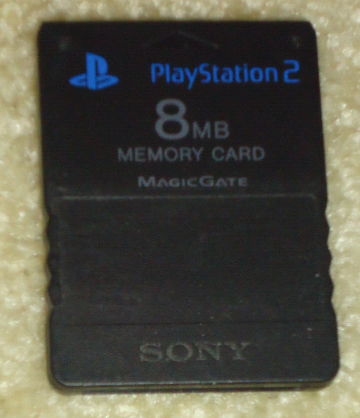 Sony PlayStation 2 (PS2) OEM (Fully Tested) 8MB Memory Card- Will Ship in a Box!