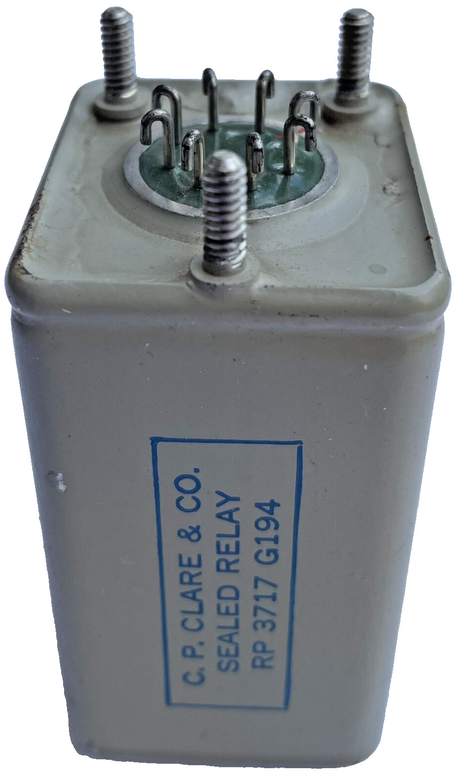 Vintage C.P. Clare RP3717 GI94 8 Pin Hermetic Relay 250Ω 500Ω Military Surplus