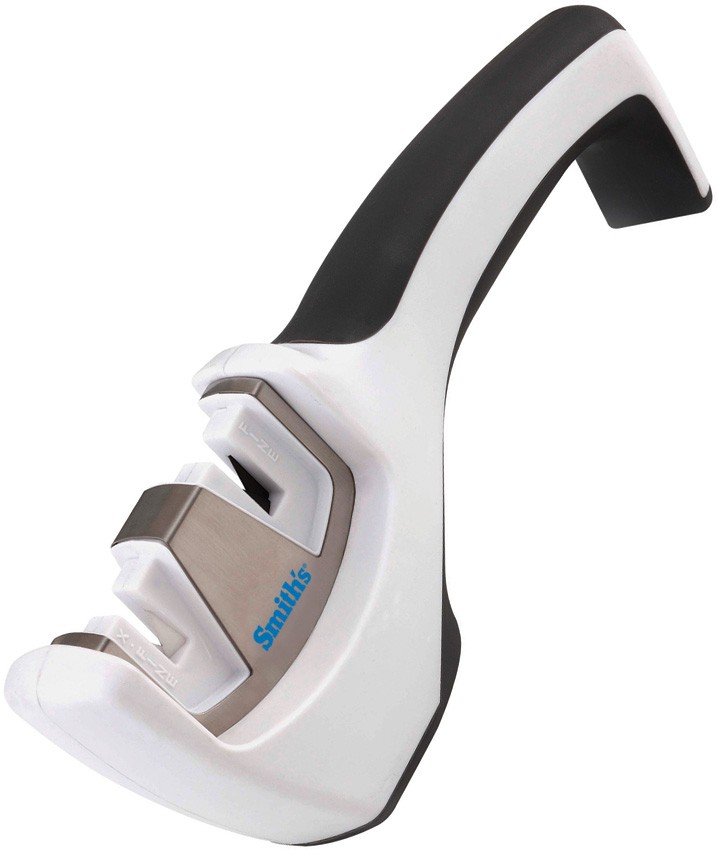 Smith's Sharpeners White Gourmet Pull Thru Ceramic Knife Sharpener 50003