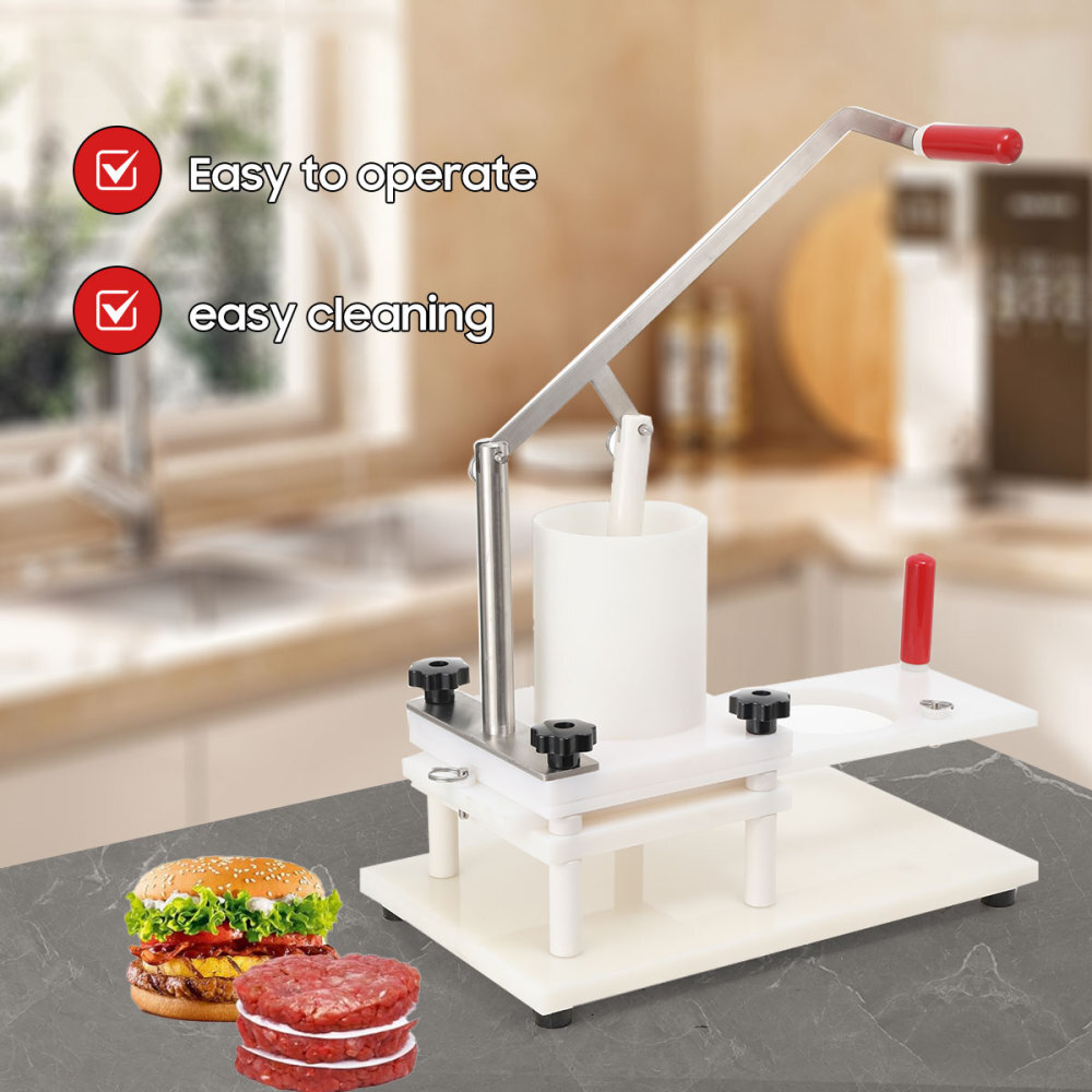 Commercial Burger Patty Maker Manual Beef Patty Maker PE Meat Forming Processor