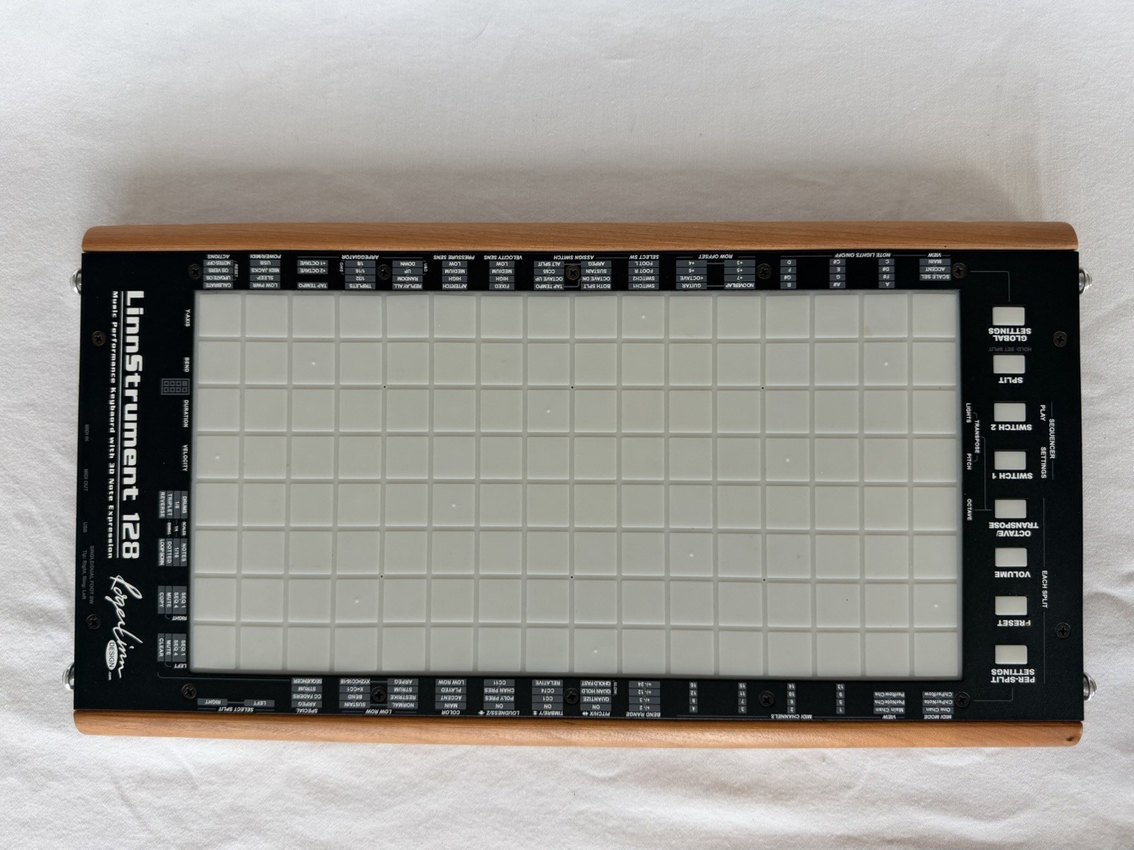 Roger Linn LinnStrument 128 MPE MIDI Controller w/ Case USB Cable Signed