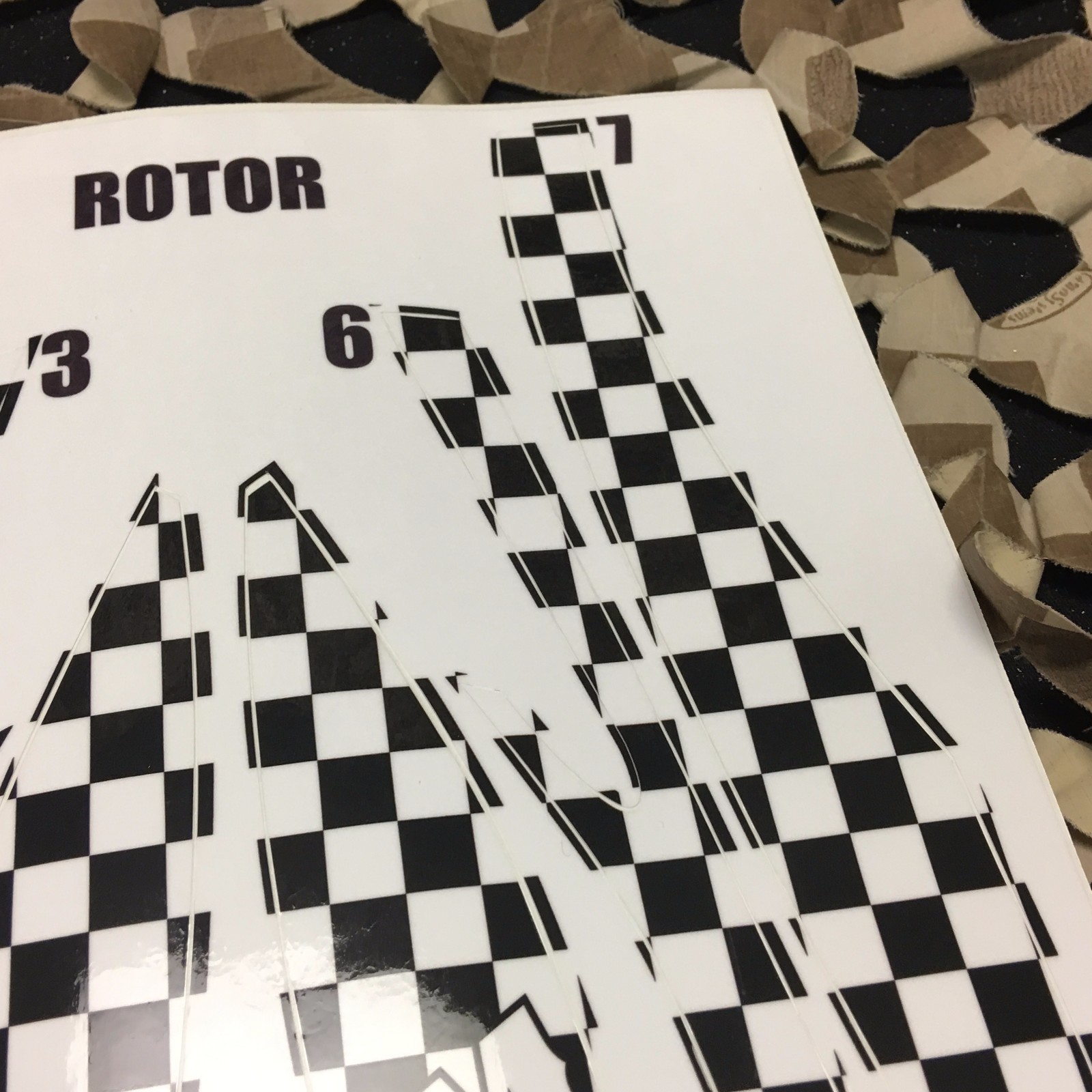 NEW KM Paintball Rotor Loader Wrap - KM Checkers Black