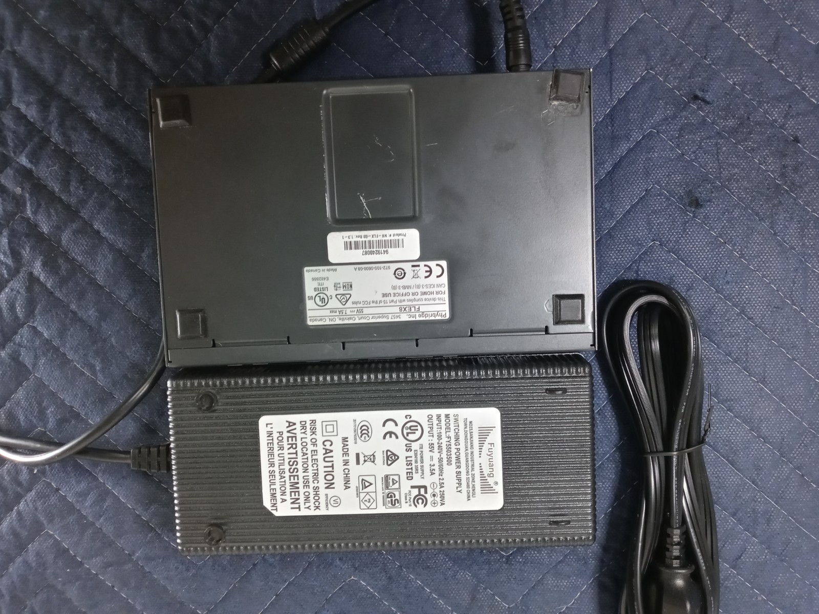 NVT Phybridge NV-FLX-08 FLEX8 Unmanaged Switch 8-Port PoE w/ Power Supply