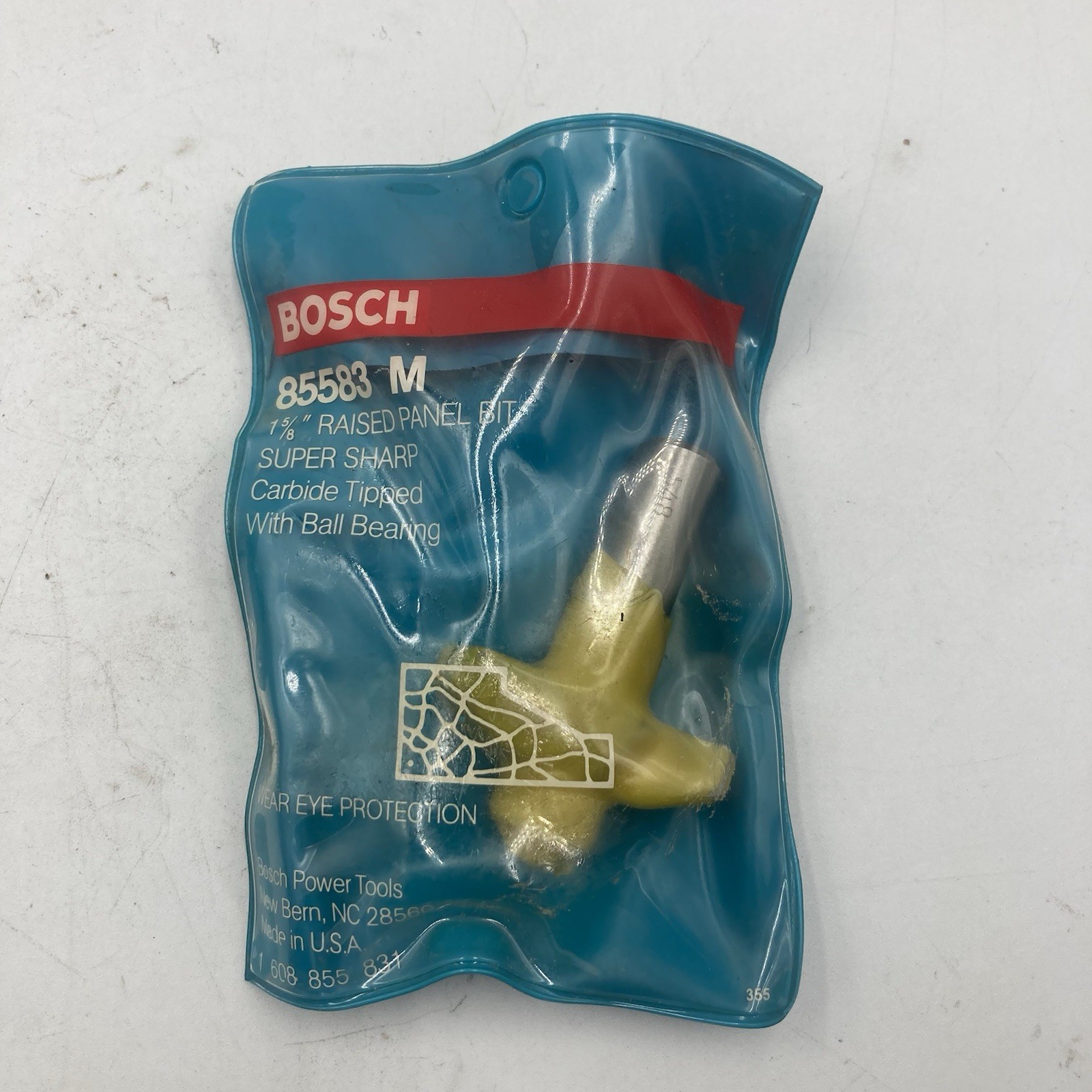 BOSCH 85583M 1-5/8 In. x 1/2 In. Carbide Tipped Traditional Raised Panel Bit