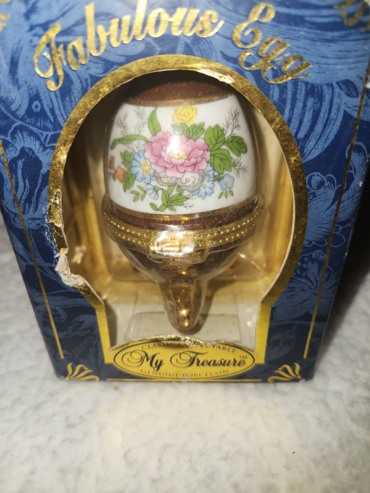 My Treasure Collectable Egg Tinket Box New