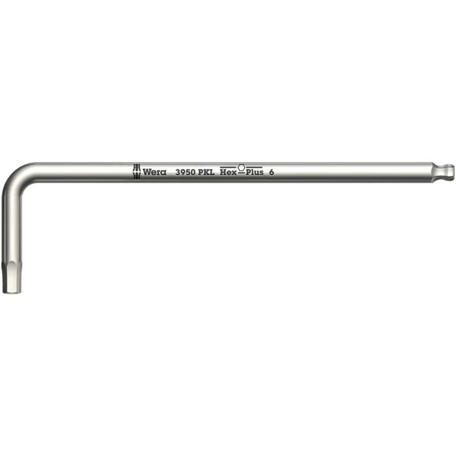 WERA 05022700001 3950 PKL L-key, metric, stainless, 1.5 x 90 mm