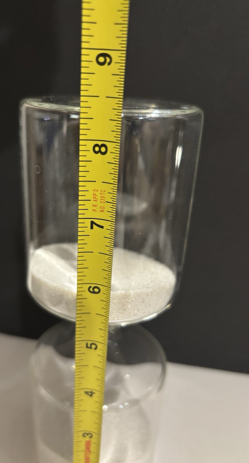 Large Glass Hourglass Sand Timer Clear Mod look