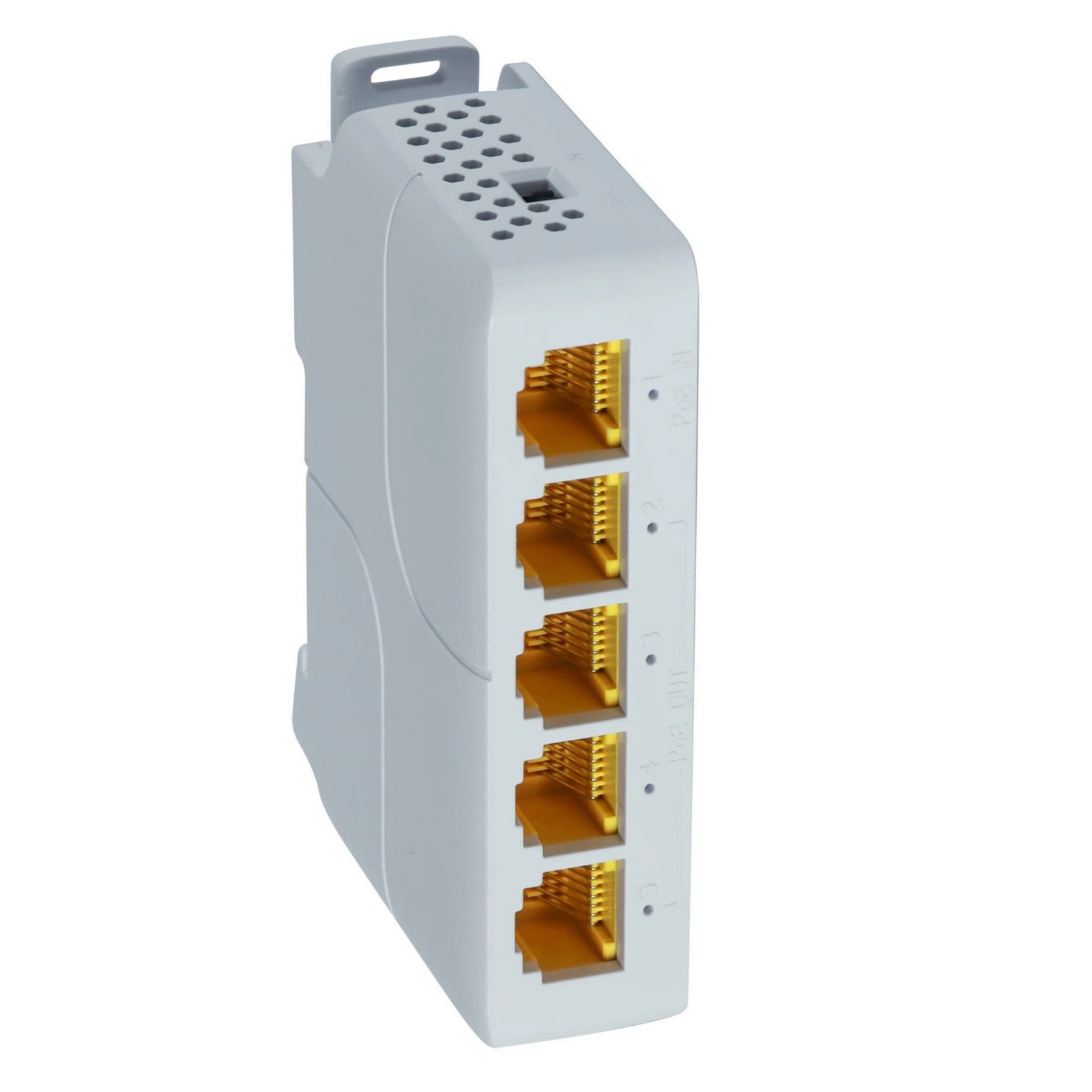 5 Ports Outdoor PoE Gigabit Extender 1in 4Out PoE Repeater Compatible 1000Mbps