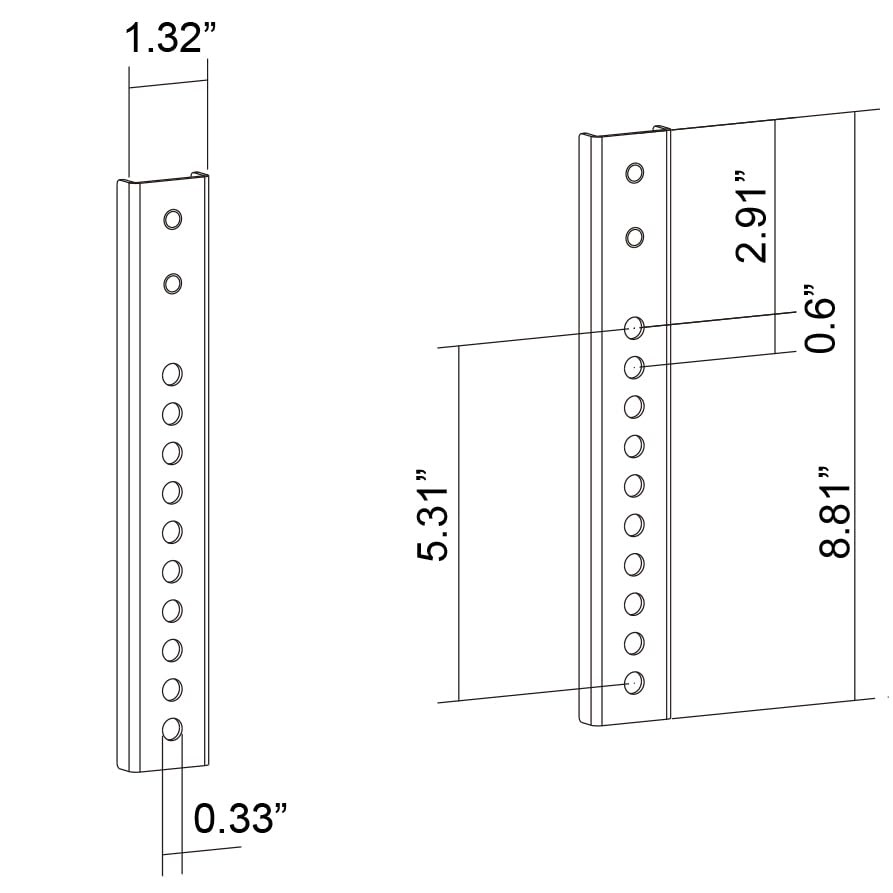 ynVISION.DESIGN Vertical VESA Extender Bracket for YN-OLEDTV Ultra Slim OLED ...