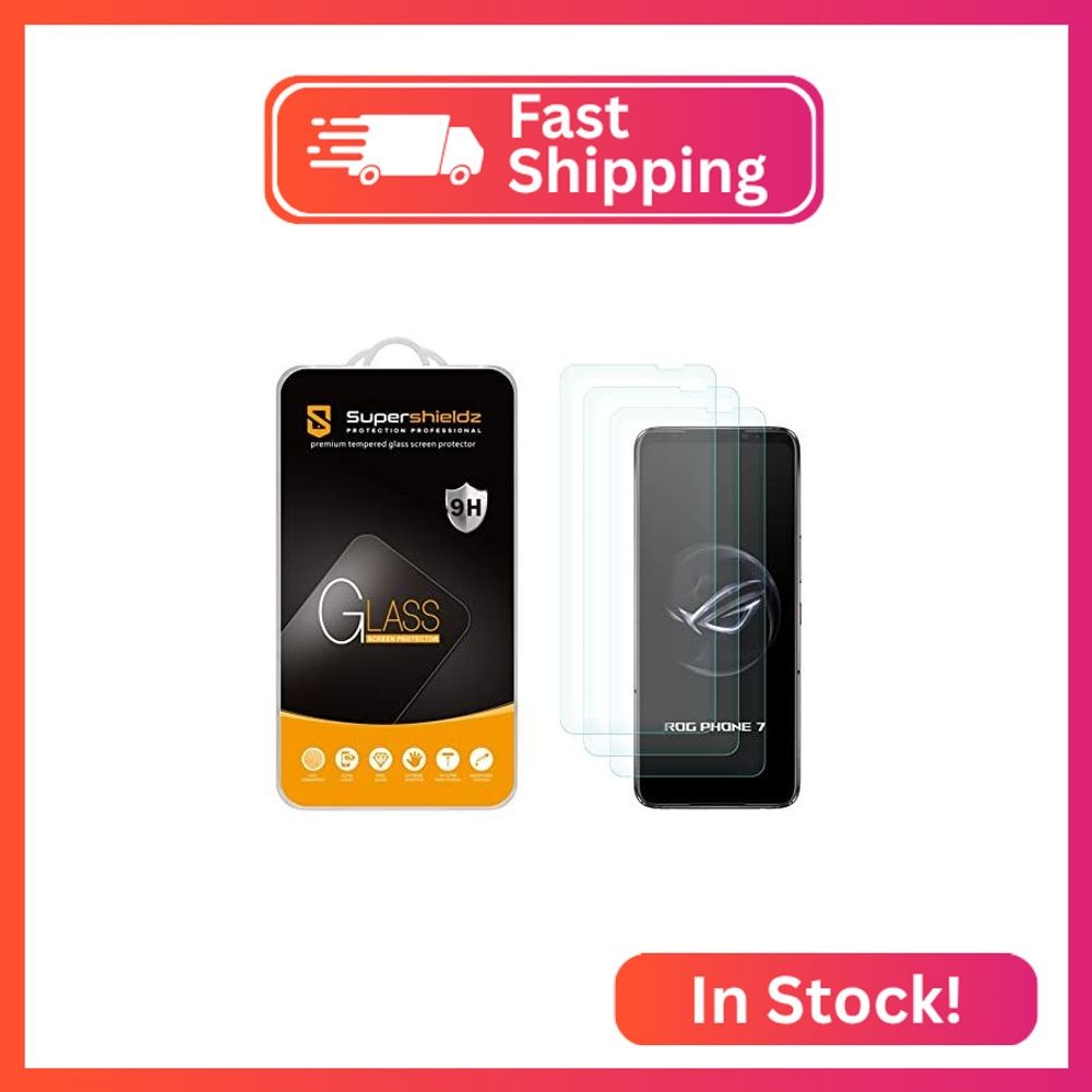 Supershieldz (3 Pack) Designed for Asus Rog Phone 7 5G and ROG Phone 7 Ultimate