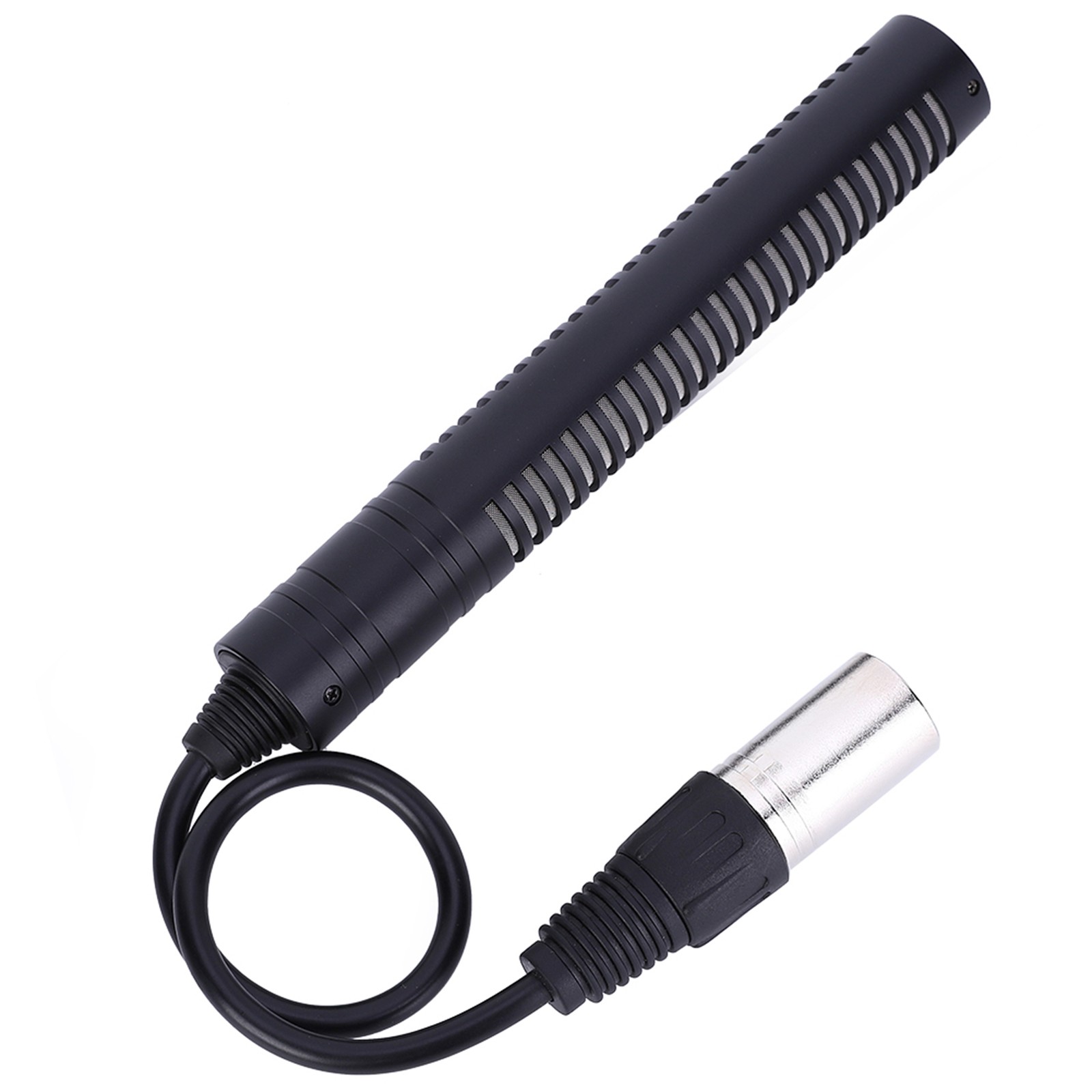 Condenser Microphone Stereo Camera Mic Video Recording Black Unidirectional Anti