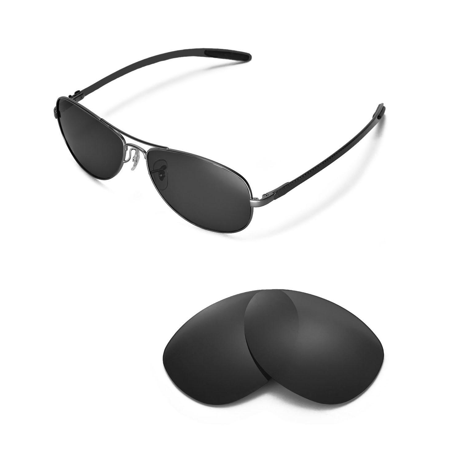 Walleva Black Polarized Replacement For Ray-Ban RB8301 59mm