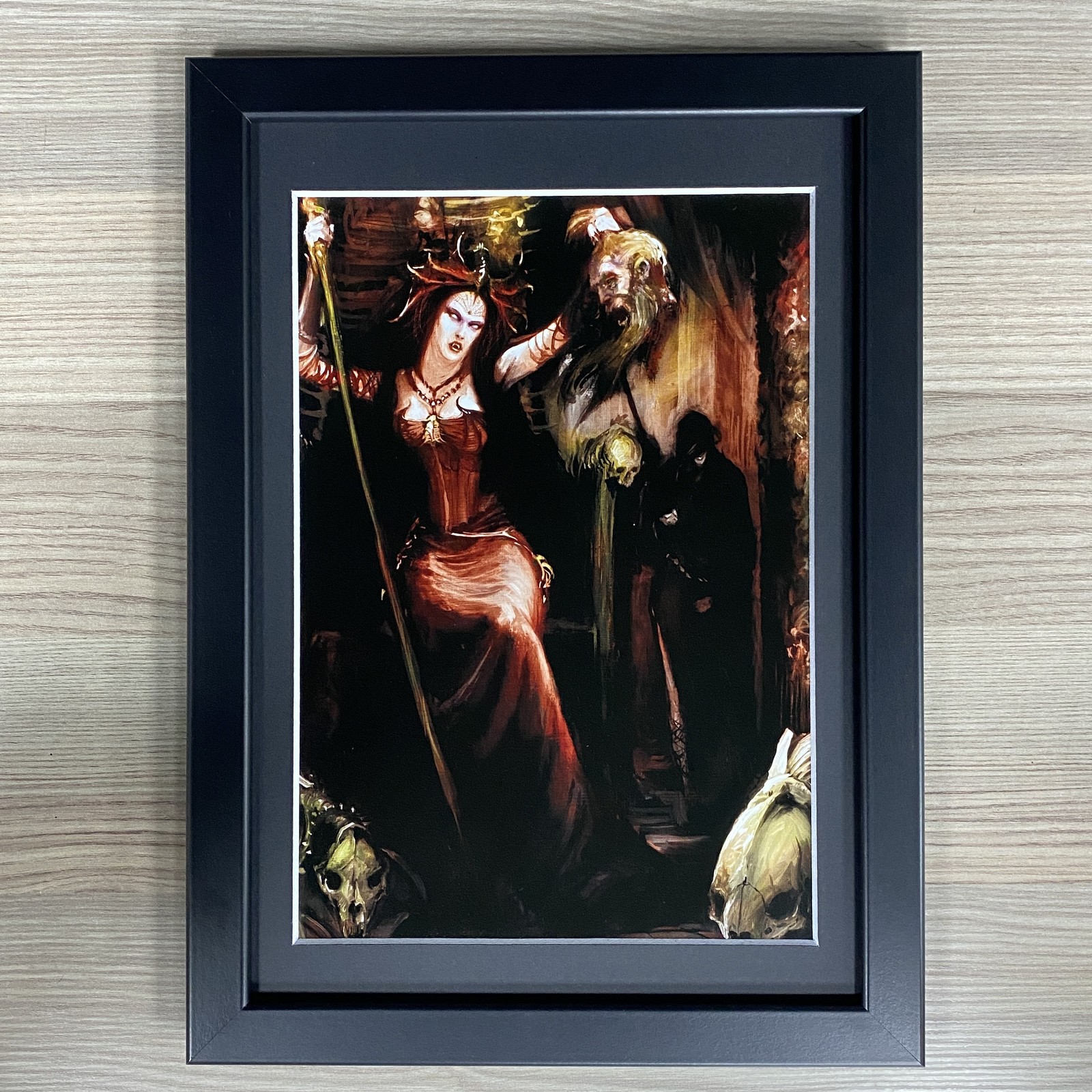 NEFERATA FRAMED ART MORTARCH OF BLOOD WARHAMMER AGE OF SIGMAR OLD WORLD AOS