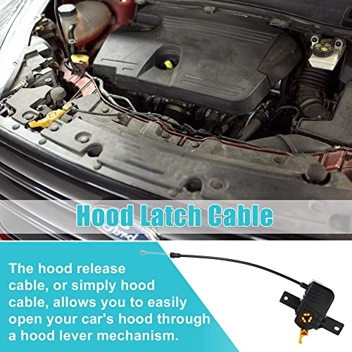 Car Engine Hood Release Cable for Ford Escape 2013-2019 & Lincoln MKC 2015