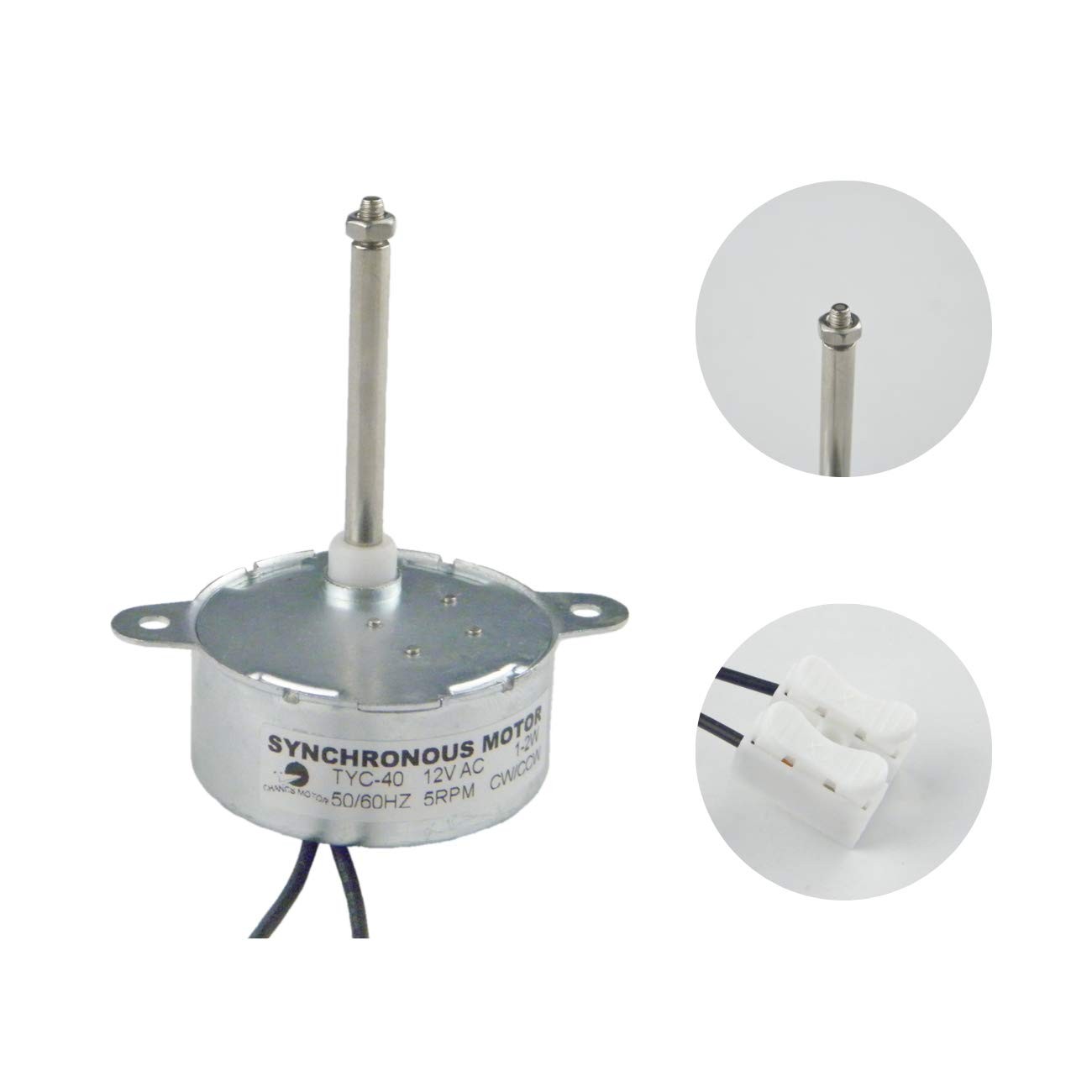 CHANCS TYC-40 AC 12V Fiber Optic Color Wheel Motor Shaft 35mm