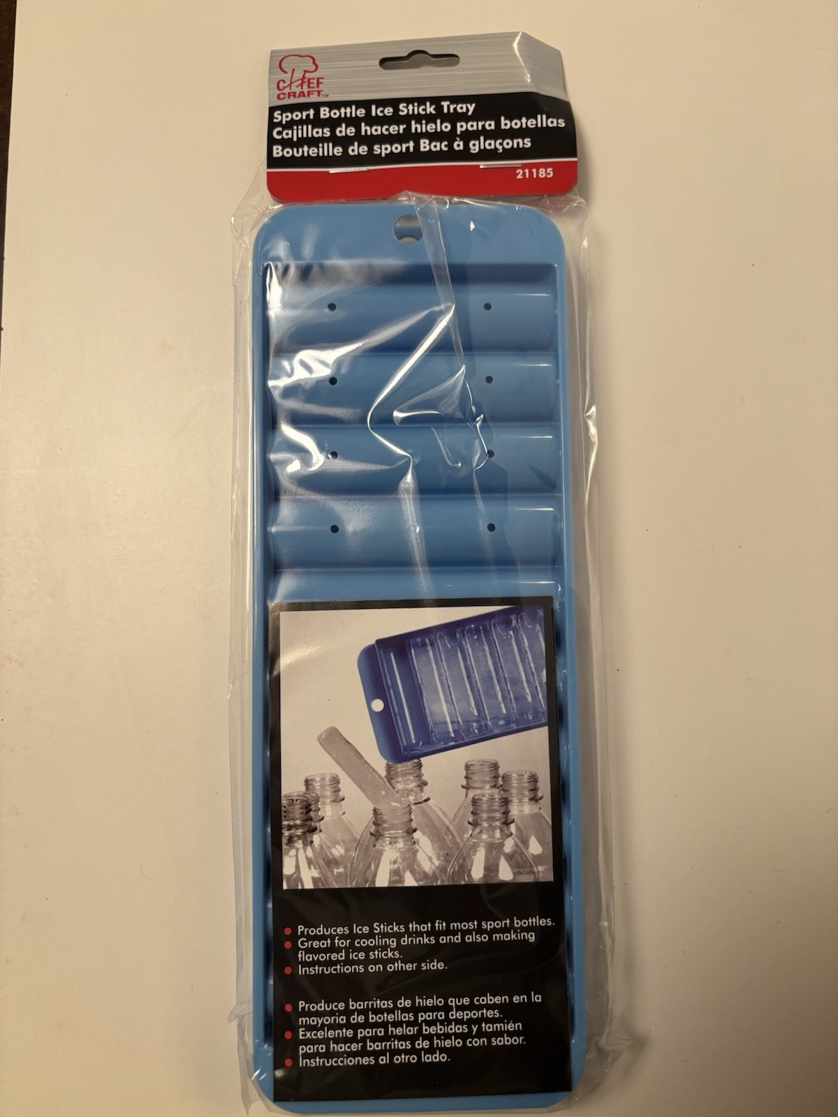 Chef Craft Sports Bottle Ice Stick Tray Set Of Two Brand New