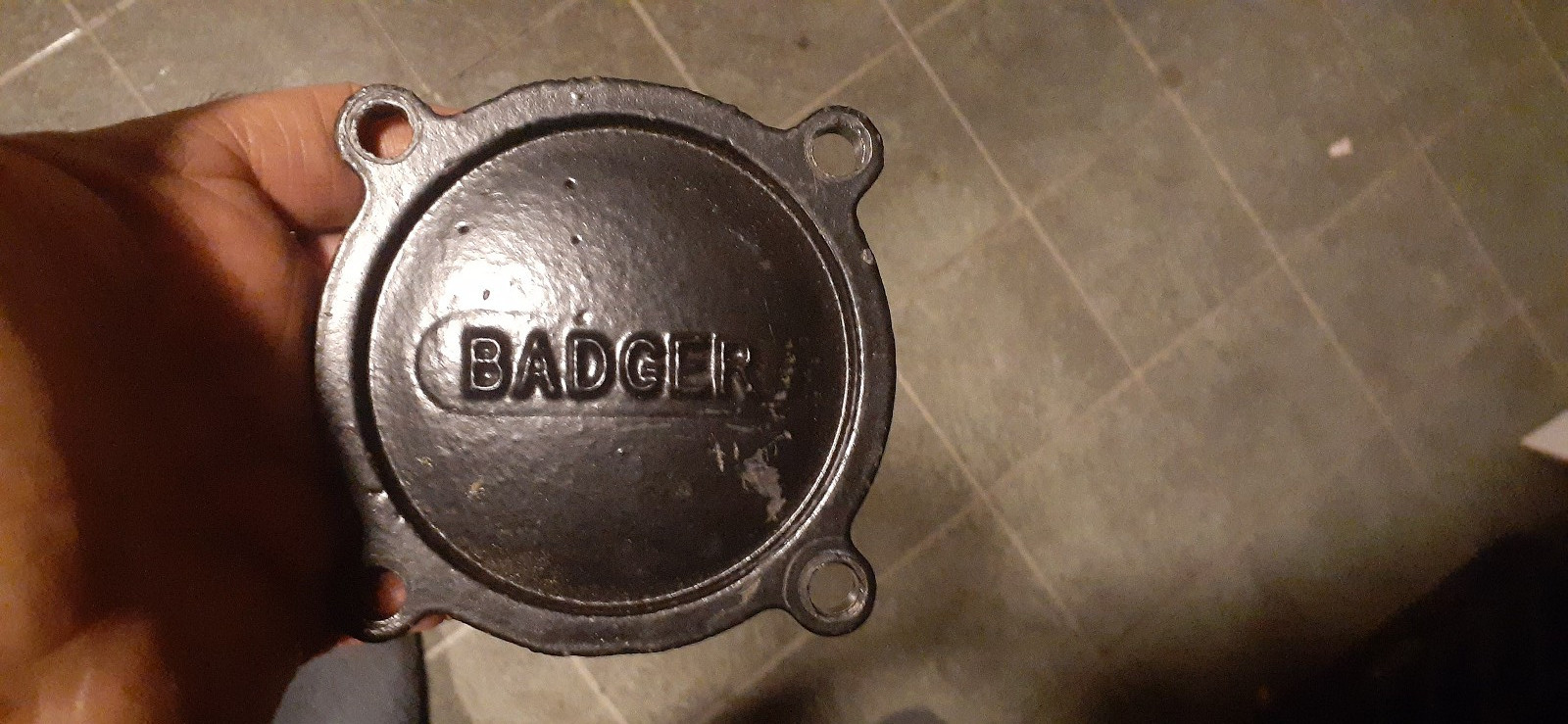 Badger Model 25 Water Meter Bottom, Back, Freeze, Steampunk, Or Usable!!