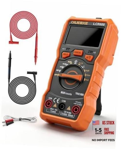 LCR600 Fast Testing Digital Multimeter with Inductance Meter, Auto-Ranging LCR