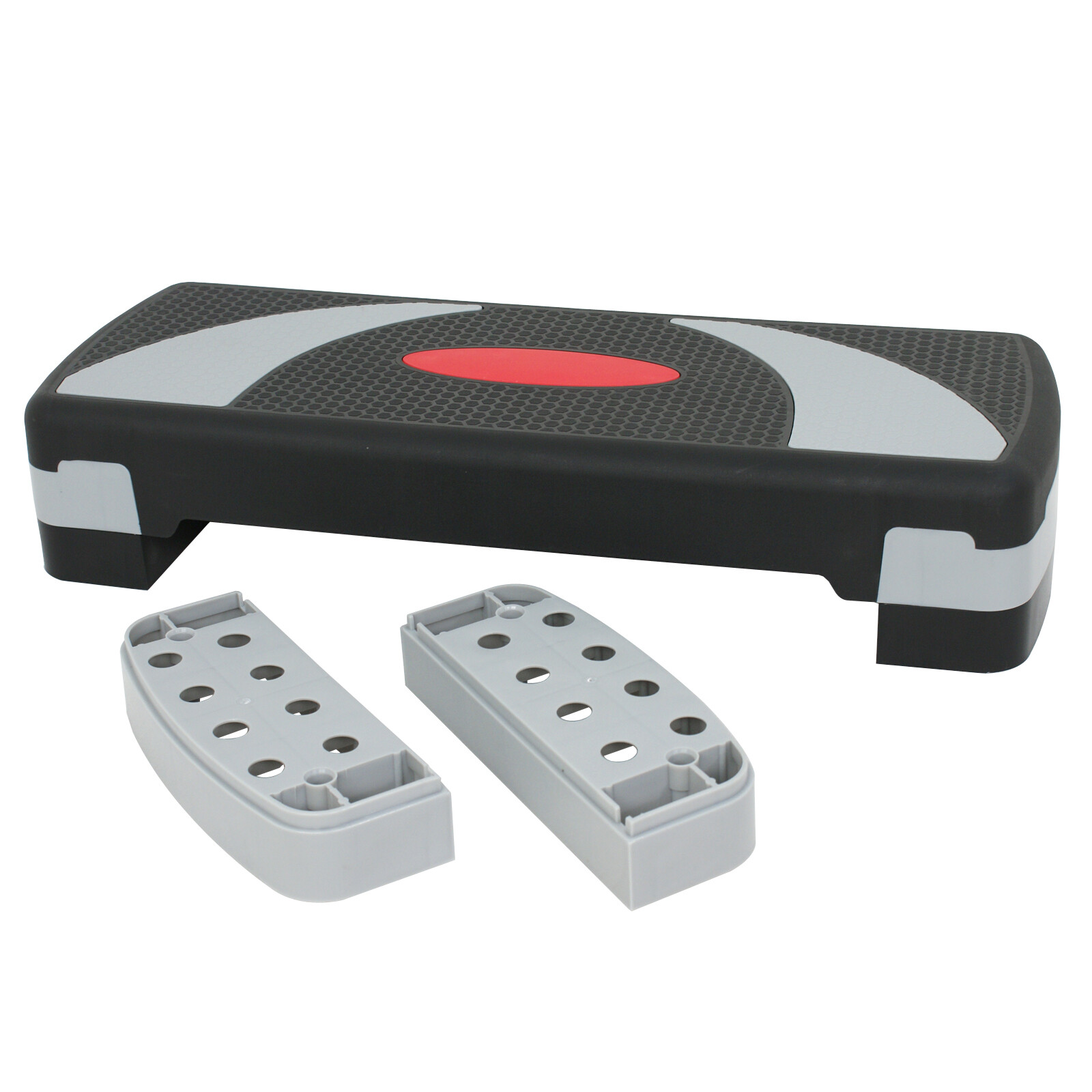 31" Aerobic Step Platform Exercise Stepper Workout Step Adjust 4"-6"-8" w/Risers