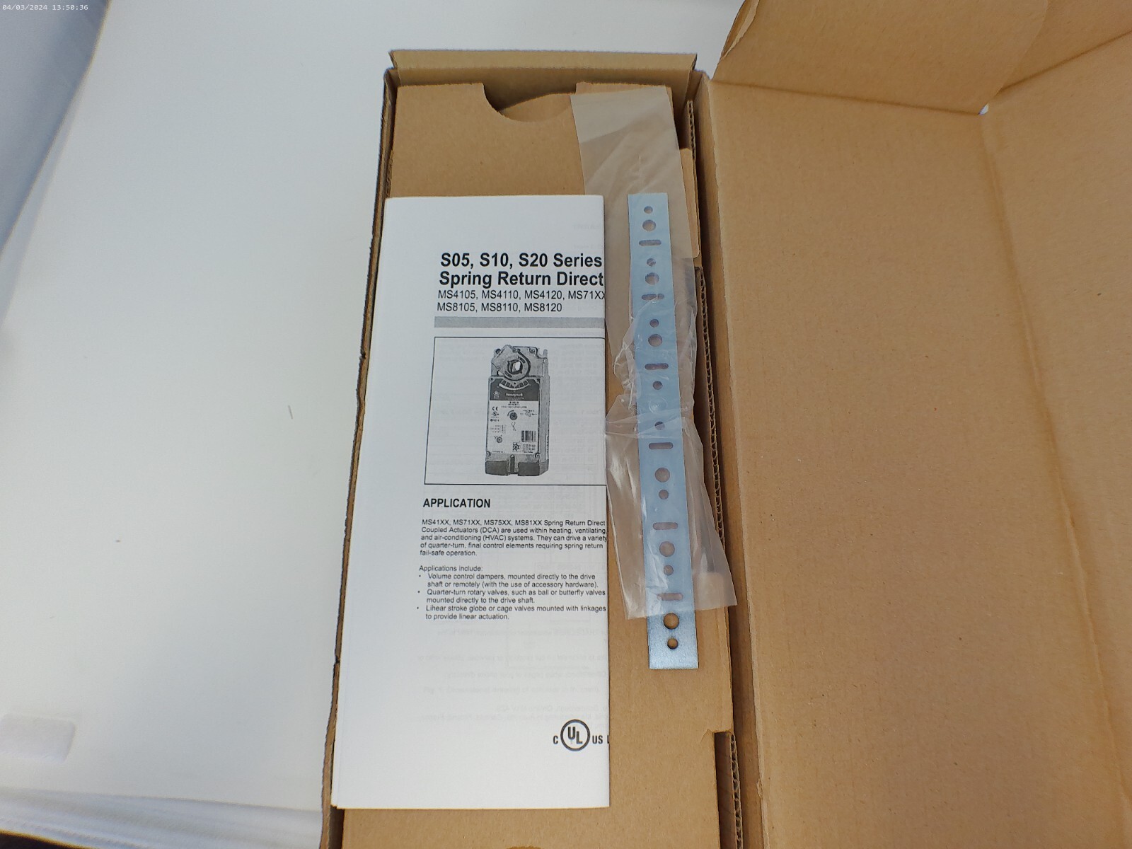 Honeywell MS4105A1002 Direct Coupled Actuator