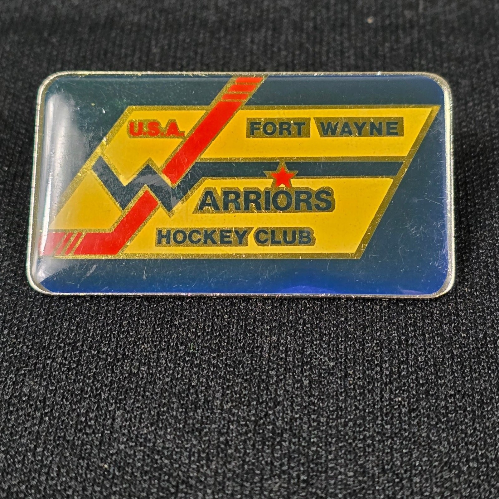 Fort Wayne Warriors Hockey Club Pin USA Collectible Lapel Hat Pin