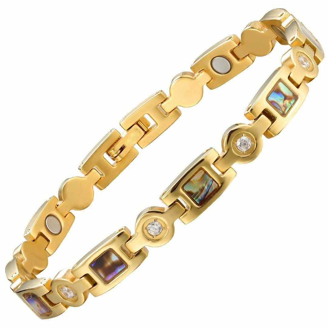 Stainless steel women's magnetic bracelet with regulator