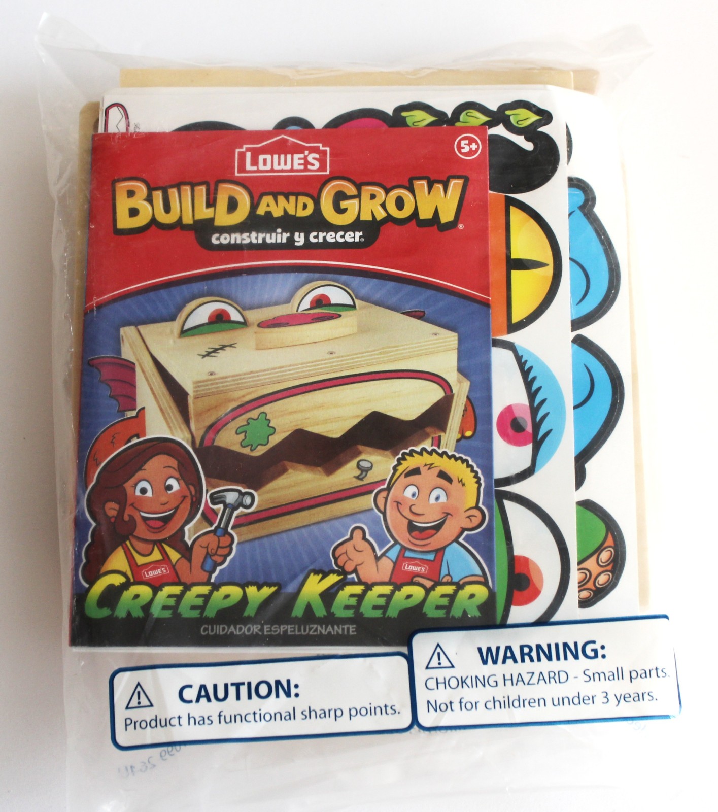 Lowes Build & Grow  Wooden Kit Creepy Keeper 2012 New and Sealed