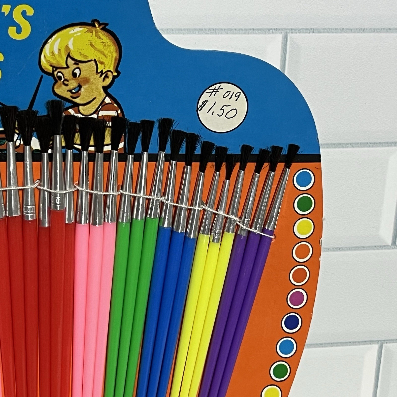 VTG Artist's Brushes 36 Pack 1980s New NOS Children Arts Crafts Multicolor