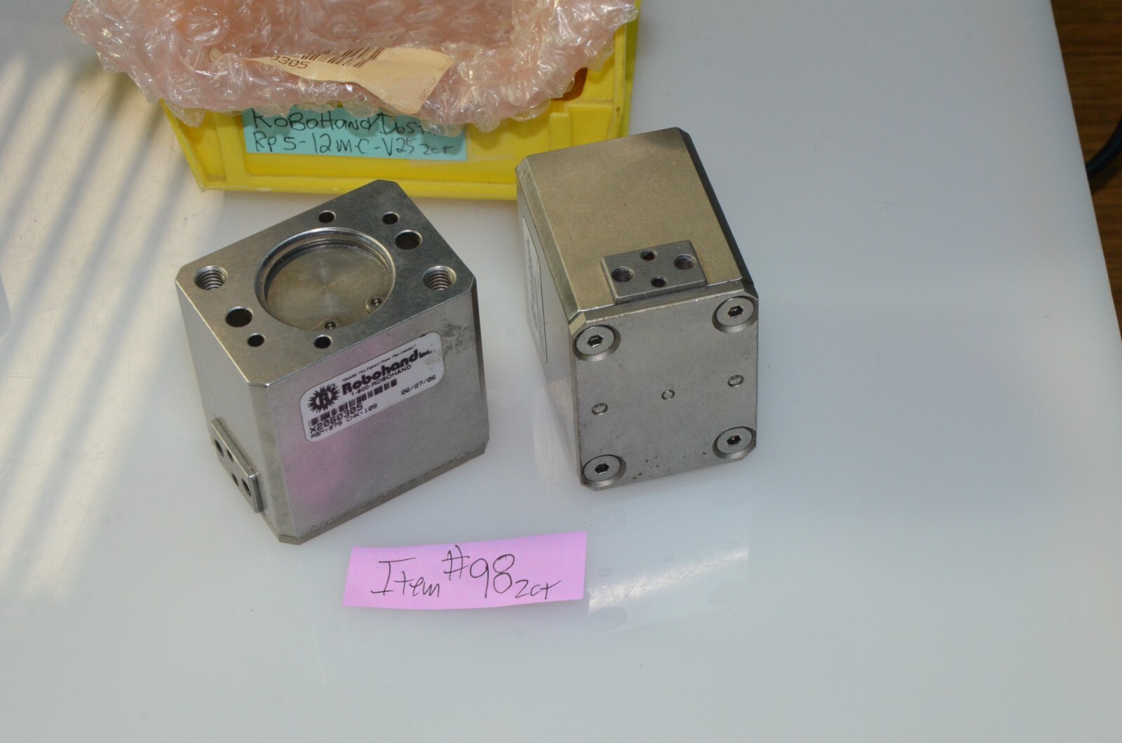 RoboHand DeStaco Sealed 2 Jaw Parallel Gripper RPS-12M-C-V25 RPS-12M X2060305