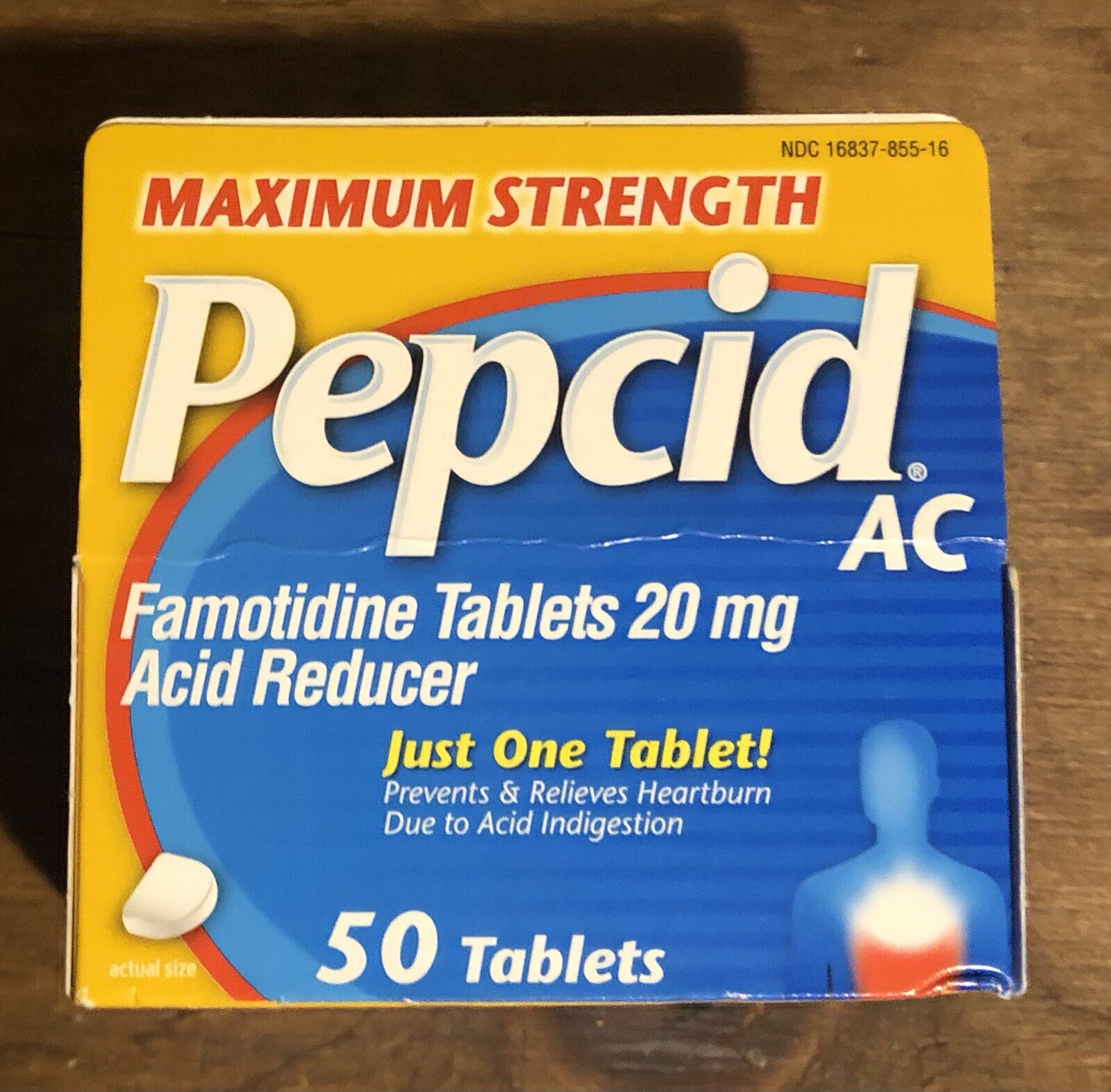 Pepcid AC Maximum Strength Acid Reducer 20mg Tablets 50 ct EXP 02/2028 NEW